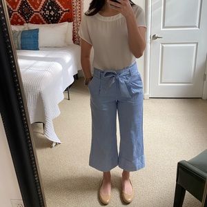Cropped Wide Leg Pants